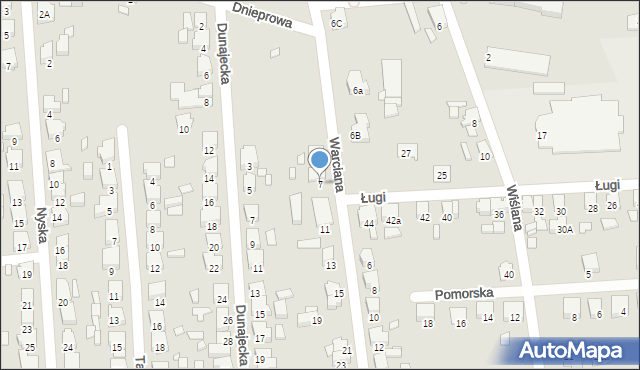 Jarocin, Warciana, 7, mapa Jarocin