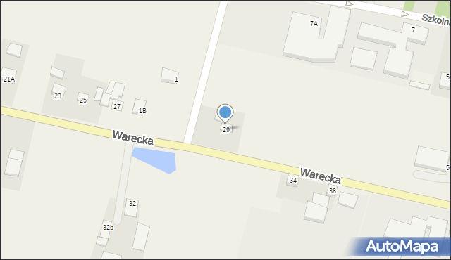 Jasieniec, Warecka, 29, mapa Jasieniec