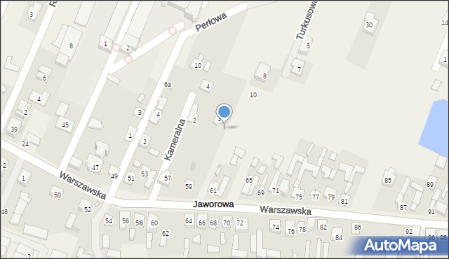 Jaworowa, Warszawska, 59a, mapa Jaworowa