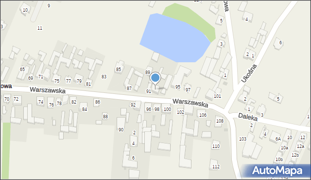 Jaworowa, Warszawska, 93, mapa Jaworowa