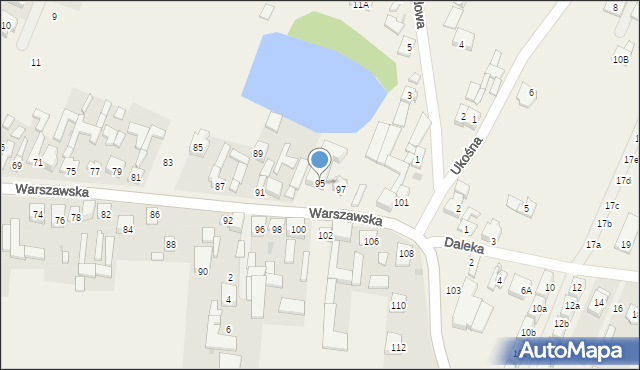 Jaworowa, Warszawska, 95, mapa Jaworowa