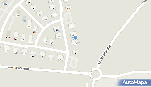 Jaworzno, Wachlowskiego Kamila, 2A, mapa Jaworzno