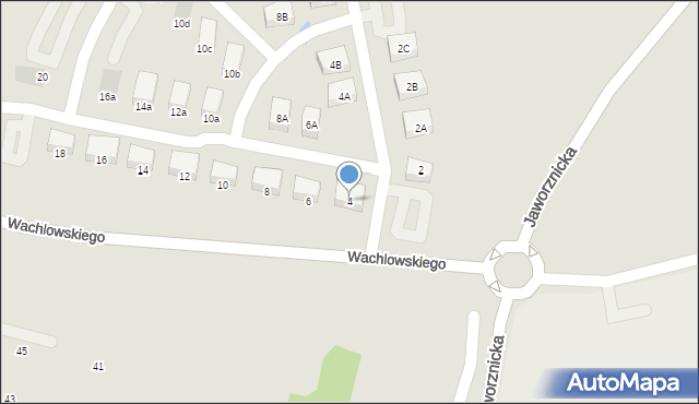 Jaworzno, Wachlowskiego Kamila, 4, mapa Jaworzno