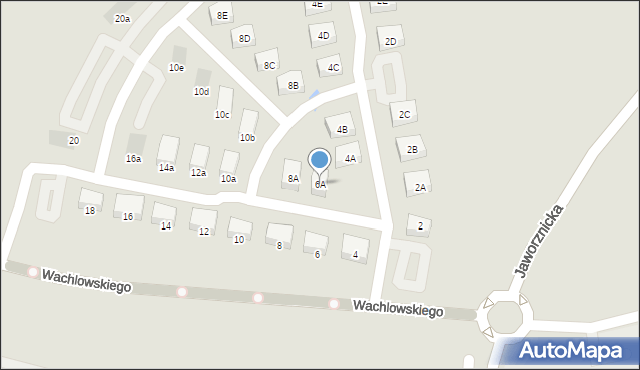 Jaworzno, Wachlowskiego Kamila, 6A, mapa Jaworzno