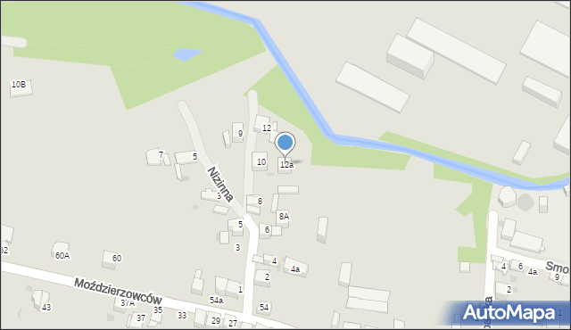 Jaworzno, Wapniówka, 12a, mapa Jaworzno