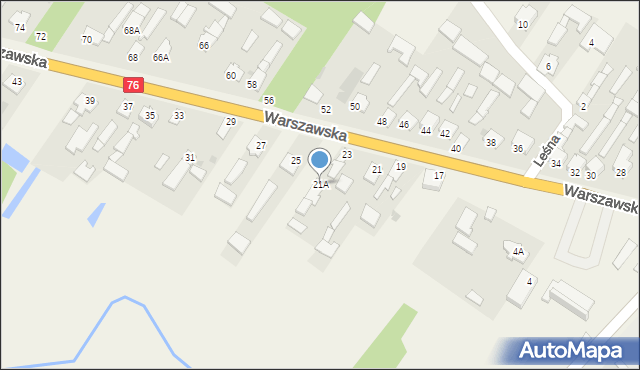 Jedlanka, Warszawska, 21A, mapa Jedlanka