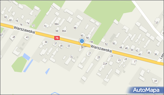 Jedlanka, Warszawska, 29, mapa Jedlanka