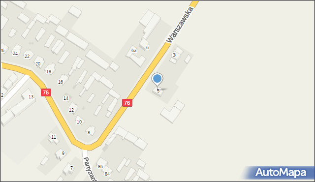 Jedlanka, Warszawska, 5, mapa Jedlanka