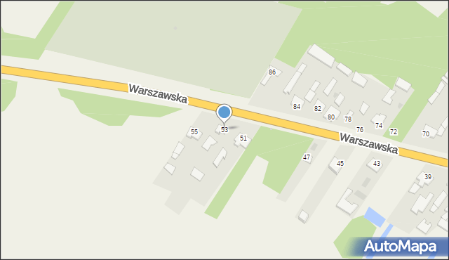 Jedlanka, Warszawska, 53, mapa Jedlanka