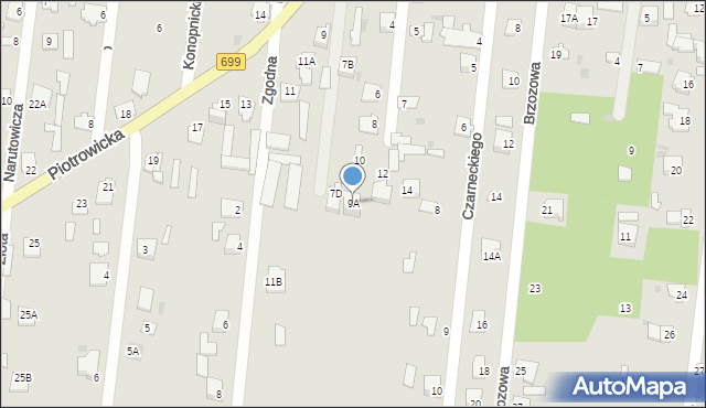 Jedlnia-Letnisko, Wąska, 9A, mapa Jedlnia-Letnisko