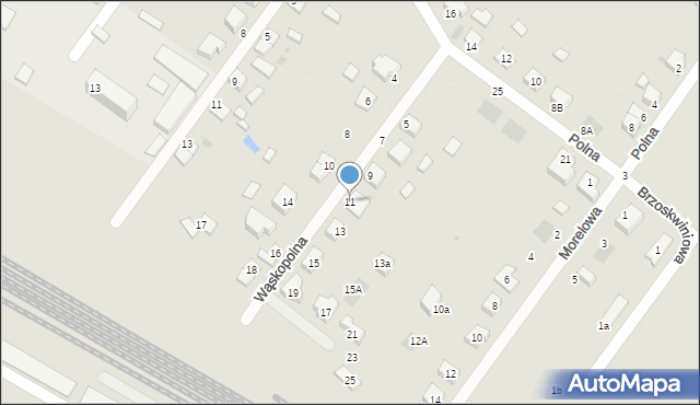 Jelcz-Laskowice, Wąskopolna, 11, mapa Jelcz-Laskowice