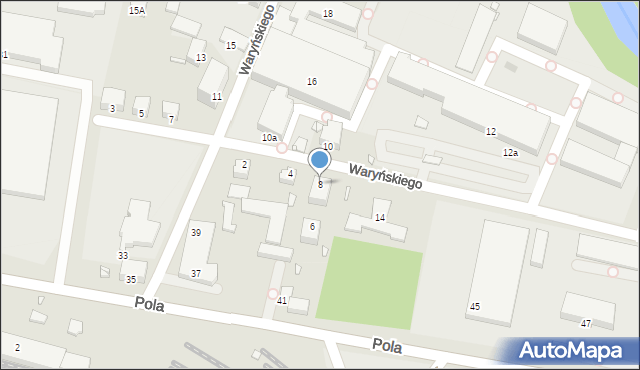 Jelenia Góra, Waryńskiego Ludwika, 8, mapa Jelenia Góra