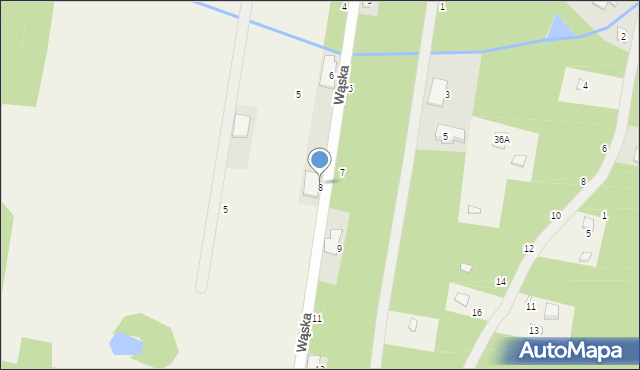 Jeziórko, Wąska, 8, mapa Jeziórko