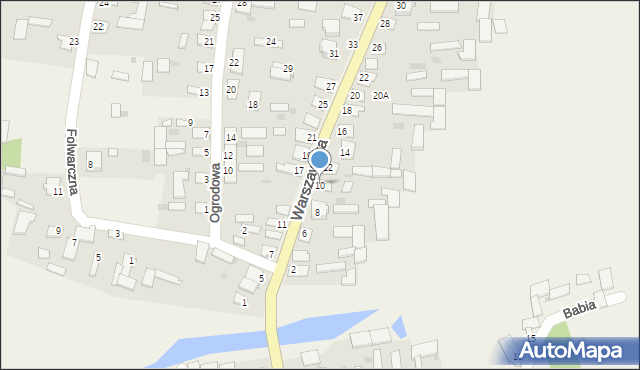 Jeziorzany, Warszawska, 10, mapa Jeziorzany