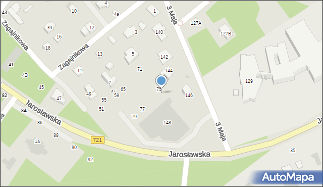 Józefów, Wawerska, 77, mapa Józefów
