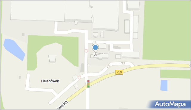Kanie, Warszawska, 21, mapa Kanie