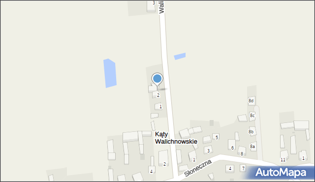 Kąty Walichnowskie, Walichnowska, 2a, mapa Kąty Walichnowskie