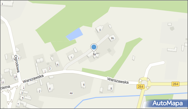 Kazimierz Biskupi, Warszawska, 9a, mapa Kazimierz Biskupi