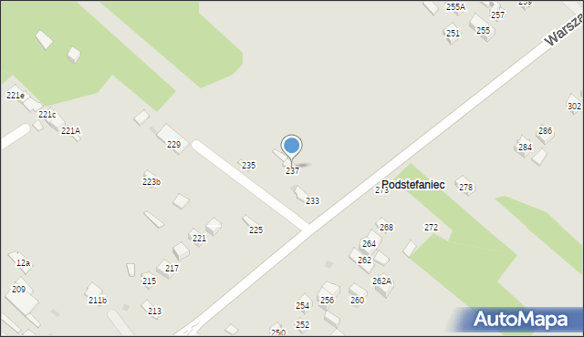 Kielce, Warszawska, 237, mapa Kielc