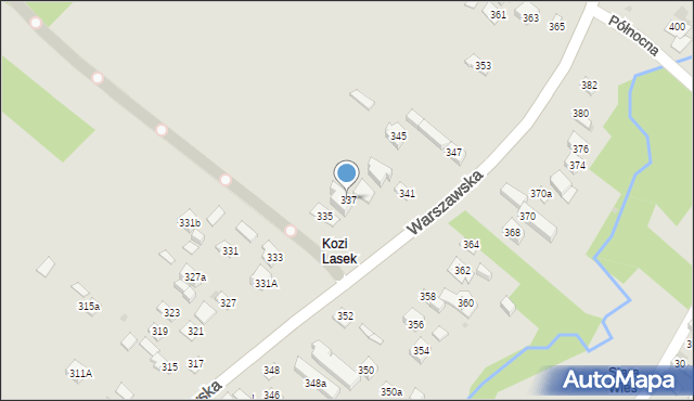 Kielce, Warszawska, 337, mapa Kielc