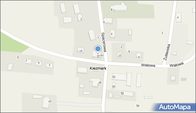 Kiezmark, Wałowa, 12, mapa Kiezmark