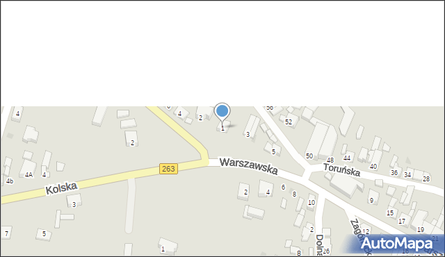 Kłodawa, Warszawska, 1, mapa Kłodawa