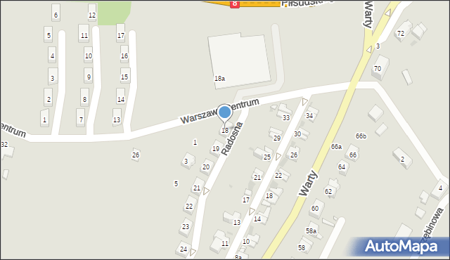 Kłodzko, Warszawy-Centrum, 18, mapa Kłodzka