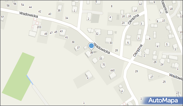 Kłokoczyn, Wadowicka, 35, mapa Kłokoczyn