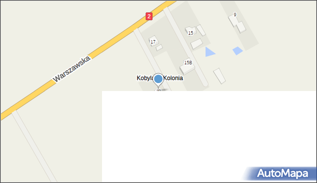 Kobylany, Warszawska, 19, mapa Kobylany