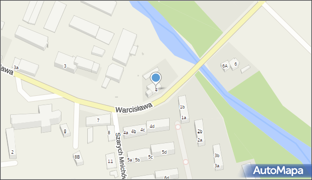 Kołbacz, Warcisława, 4, mapa Kołbacz