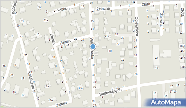 Koluszki, Warszawska, 37, mapa Koluszki