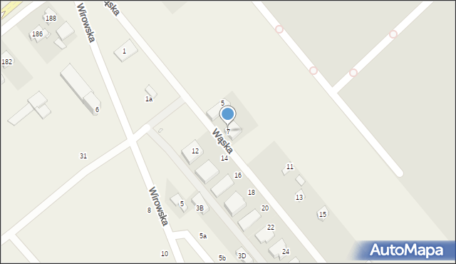 Komorniki, Wąska, 7, mapa Komorniki