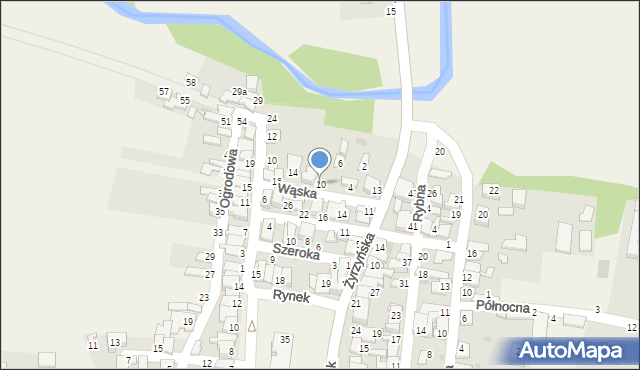 Końskowola, Wąska, 10, mapa Końskowola