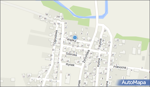 Końskowola, Wąska, 11, mapa Końskowola