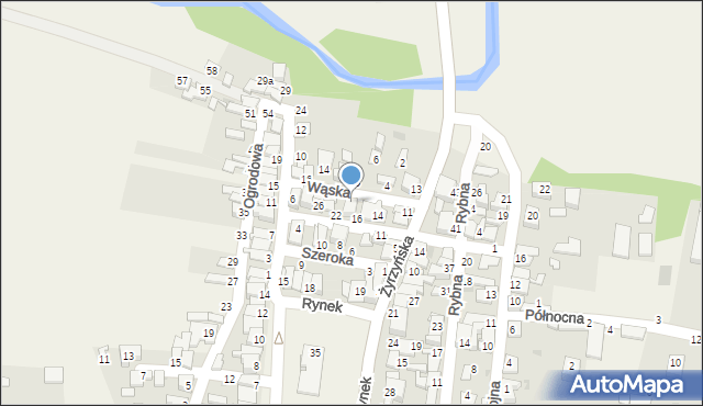 Końskowola, Wąska, 9, mapa Końskowola