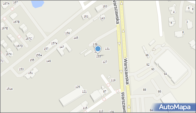 Konstancin-Jeziorna, Warszawska, 133, mapa Konstancin-Jeziorna