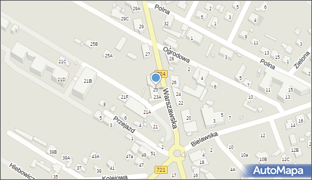Konstancin-Jeziorna, Warszawska, 23, mapa Konstancin-Jeziorna