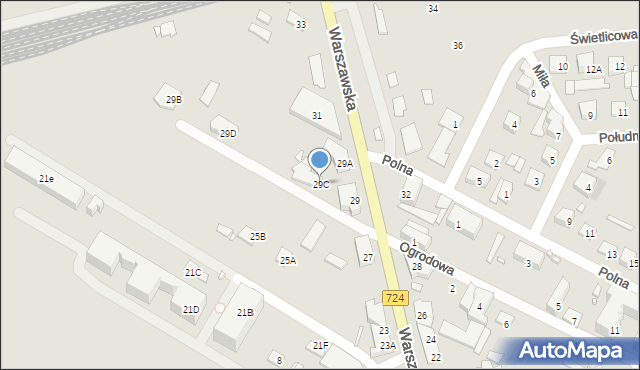 Konstancin-Jeziorna, Warszawska, 29C, mapa Konstancin-Jeziorna