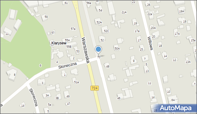 Konstancin-Jeziorna, Warszawska, 70, mapa Konstancin-Jeziorna