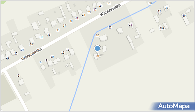 Kościelec, Warszawska, 18, mapa Kościelec