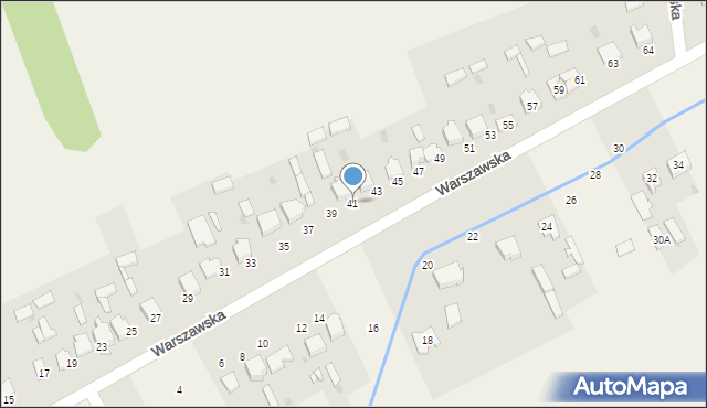 Kościelec, Warszawska, 41, mapa Kościelec