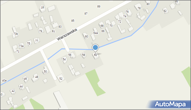 Kościelec, Warszawska, 62, mapa Kościelec