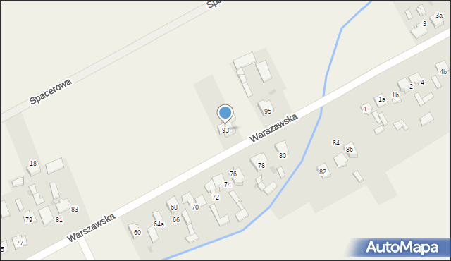 Kościelec, Warszawska, 93, mapa Kościelec