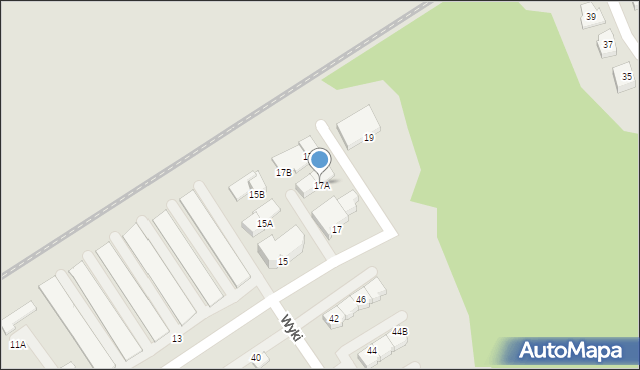 Koszalin, Wąwozowa, 17A, mapa Koszalina