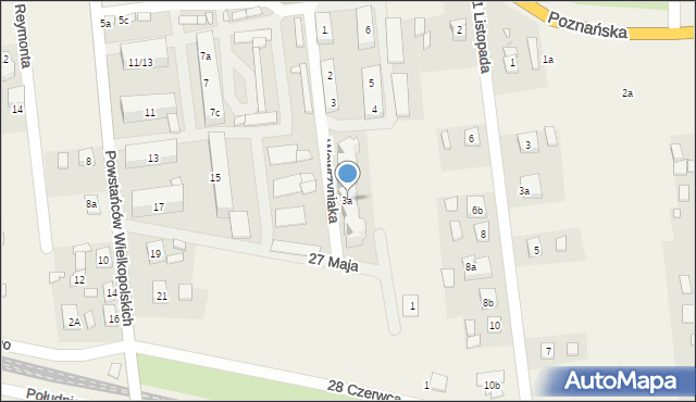 Kotlin, Wawrzyniaka Piotra, ks., 3a, mapa Kotlin