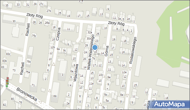 Kraków, Wallek-Walewskiego Bolesława, 19, mapa Krakowa