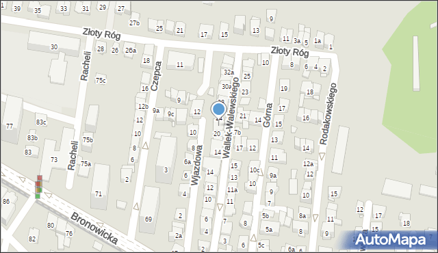 Kraków, Wallek-Walewskiego Bolesława, 22, mapa Krakowa