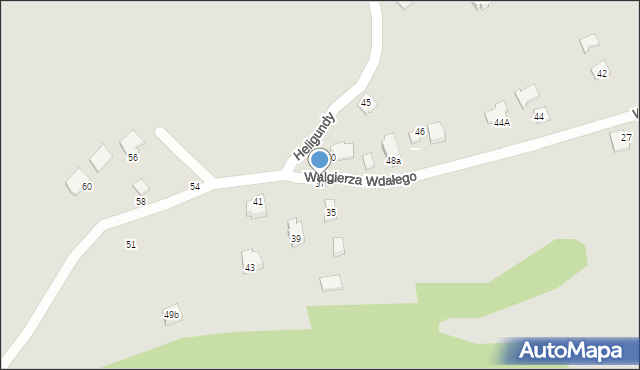 Kraków, Walgierza Wdałego, 37, mapa Krakowa