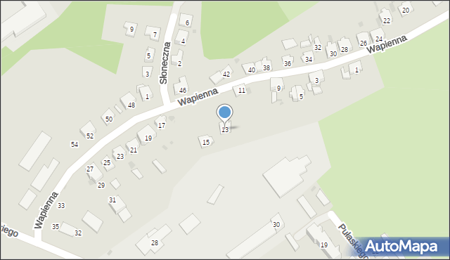 Krapkowice, Wapienna, 13, mapa Krapkowice