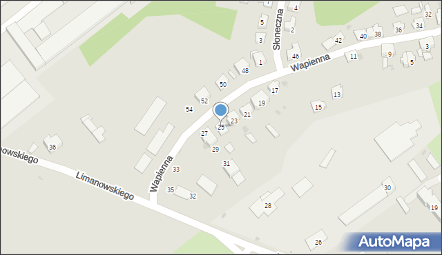 Krapkowice, Wapienna, 25, mapa Krapkowice